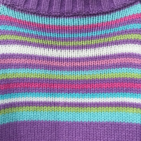 Carter’s Purple Striped Kids Sweater - Picture 4 of 6